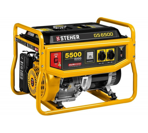STEHER 5500 Вт, бензиновый генератор (GS-6500) STEHER 5500 Вт, бензиновый генератор (GS-6500)