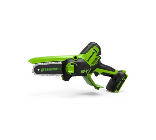 Аккумуляторная цепная мини пила GreenWorks 24V, 10 см, без АКБ и ЗУ 2008207 Аккумуляторная цепная мини пила GreenWorks 24V, 10 см, без АКБ и ЗУ 2008207