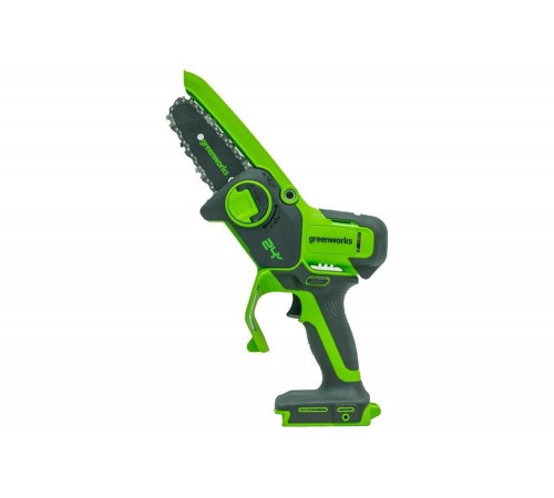 Аккумуляторная цепная мини пила GreenWorks 24V, 10 см, без АКБ и ЗУ 2008207 Аккумуляторная цепная мини пила GreenWorks 24V, 10 см, без АКБ и ЗУ 2008207