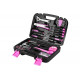 Набор инструментов для дома DEKO TZ100 PINK 100шт. 065-0340