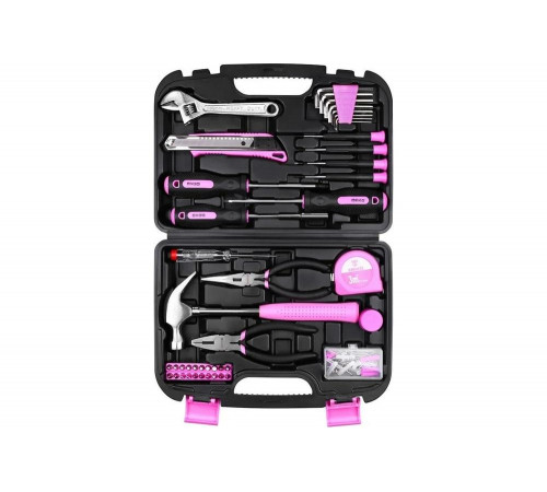Набор инструментов для дома DEKO TZ100 PINK 100шт. 065-0340 Набор инструментов для дома DEKO TZ100 PINK 100шт. 065-0340