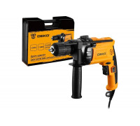 Ударная сетевая дрель DEKO DKID1200W в кейсе, с быстрозажимным патроном 063-4327