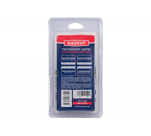 Цепь (20LV-64E; 0,325; 1,3; 64 звеньев; блистер) MAXCUT 086321065 Цепь (20LV-64E; 0,325; 1,3; 64 звеньев; блистер) MAXCUT 086321065