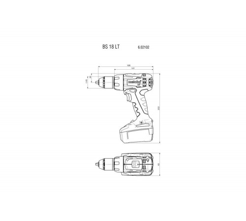 Аккумуляторный винтоверт Metabo BS 18 LT 602102800 Аккумуляторный винтоверт Metabo BS 18 LT 602102800