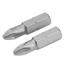 Набор вставок бит торцевых 1/4", Pozidriv, PZ2, 25 мм, 2 шт TOLSEN TT20218
