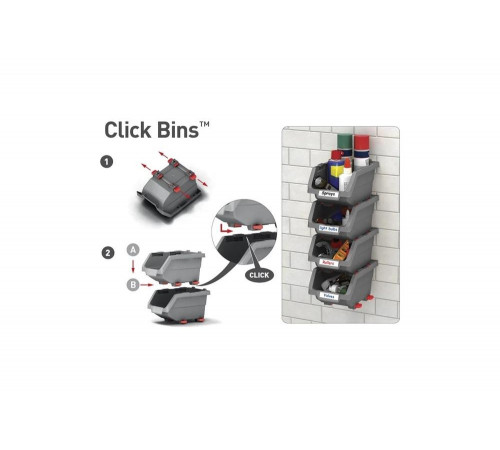 Комплект лотков Keter CLICK BIN MEDIUM SET 4 PCS. 1.3 L17193661 Комплект лотков Keter CLICK BIN MEDIUM SET 4 PCS. 1.3 L17193661
