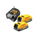 Набор : 2 АКБ POWERSTACK DCBP034, Li-Ion, 18 В, 1.7 Ач и зарядное устройство DCB1102 Dewalt 18 В, 2 A, DCB1102E2 DCB1102E2-QW