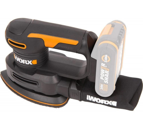 Аккумуляторная виброшлифмашина WORX WX822.9