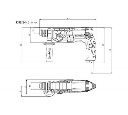 Мощный перфоратор Metabo KHE 2445 Мощный перфоратор Metabo KHE 2445