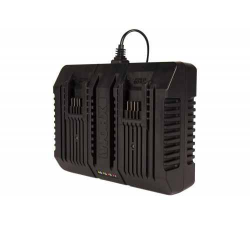 Двойное зарядное устройство WORX WA3883, 20В, 2*2A Двойное зарядное устройство WORX WA3883, 20В, 2*2A