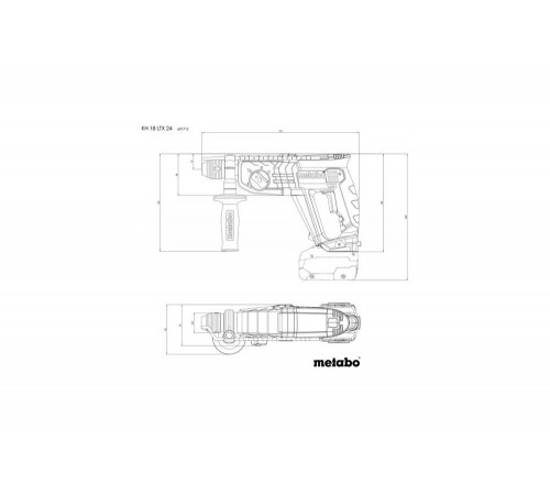 Аккумуляторный перфоратор Metabo KH 18 LTX 241x4,0Ач+ЗУ ASC55 T0523