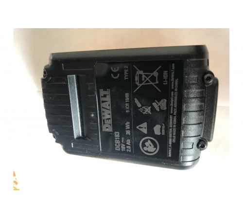 Аккумулятор (18 В; 2.0 А*ч; Li-Ion) DEWALT DCB 183