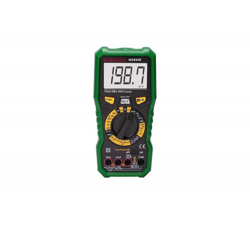 Цифровой мультиметр Mastech MS890B 1000V 20A True RMS измер.ёмкость,частота,температ. +фонарь, разрядность 4000 00-00013949