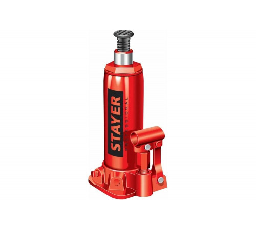 Гидравлический бутылочный домкрат Stayer RED FORCE 8т, 230-457 мм 43160-8_z01 Гидравлический бутылочный домкрат Stayer RED FORCE 8т, 230-457 мм 43160-8_z01