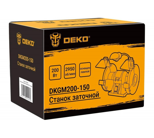 Заточной станок DEKO DKGM200-150, с лампой 063-4323 Заточной станок DEKO DKGM200-150, с лампой 063-4323