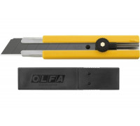 Нож с выдвижным лезвием OLFA в комплекте с лезвиями 5 шт, 25мм OL-H-1BB/5BB