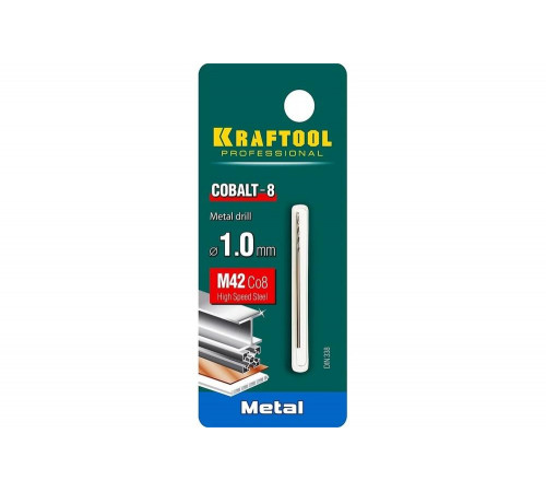Сверло по металлу COBALT HSS-Co 8% сталь М42 (1х40 мм) Kraftool 29656-1