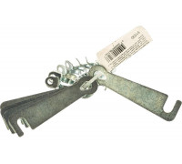 Дверной крючок СИБРТЕХ КД-75, цинк, 5шт. 91530