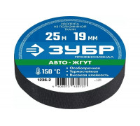 Термостойкая текстильная изолента ЗУБР Авто-Жгут 19 мм х 25 м 1236-2