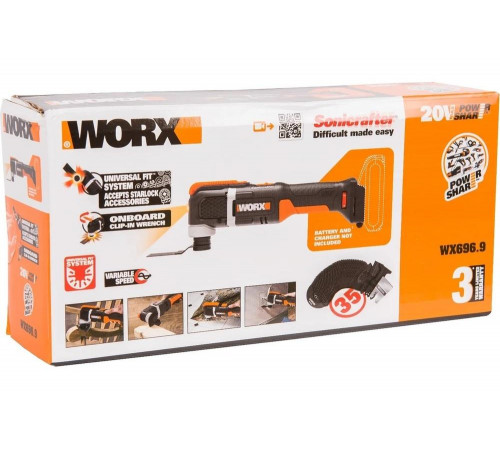 Аккумуляторный реноватор WORX Sonicrafter Аккумуляторный реноватор WORX Sonicrafter