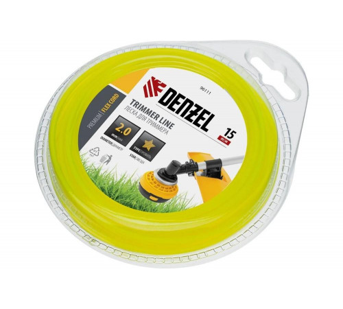 Denzel FLEX CORD - надежная леска для триммера 0.04, 155мм, 130мм, 20мм, Арт. 96111 Denzel FLEX CORD - надежная леска для триммера 0.04, 155мм, 130мм, 20мм, Арт. 96111