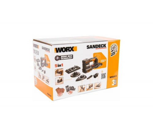 Аккумуляторная виброшлифмашина WORX WX820.9 Аккумуляторная виброшлифмашина WORX WX820.9