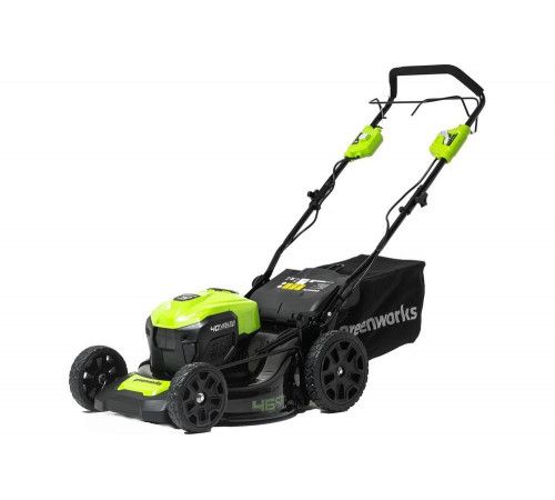 Газонокосилка аккумуляторная GreenWorks 40V, 46см, самоходная, бесщеточная, c 1хАКБ 4 Ач c USB и ЗУ 2506807USB4 Газонокосилка аккумуляторная GreenWorks 40V, 46см, самоходная, бесщеточная, c 1хАКБ 4 Ач c USB и ЗУ 2506807USB4