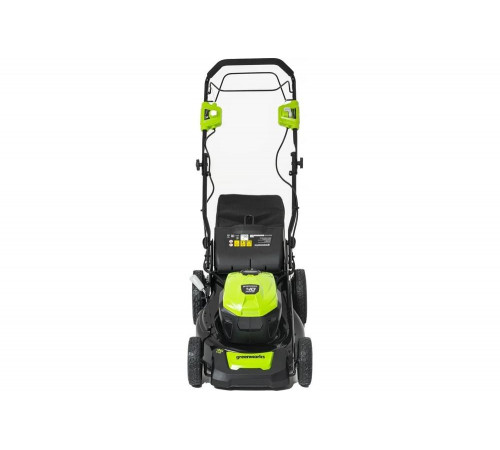 Газонокосилка аккумуляторная GreenWorks 40V, 46см, самоходная, бесщеточная, c 1хАКБ 4 Ач c USB и ЗУ 2506807USB4 Газонокосилка аккумуляторная GreenWorks 40V, 46см, самоходная, бесщеточная, c 1хАКБ 4 Ач c USB и ЗУ 2506807USB4