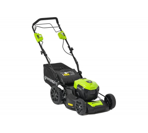 Газонокосилка аккумуляторная GreenWorks 40V, 46см, самоходная, бесщеточная, c 1хАКБ 4 Ач c USB и ЗУ 2506807USB4 Газонокосилка аккумуляторная GreenWorks 40V, 46см, самоходная, бесщеточная, c 1хАКБ 4 Ач c USB и ЗУ 2506807USB4