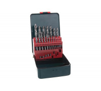Набор сверл в металлической коробке (19 шт.; 1-10 мм, HSS-G) Metabo 627153000