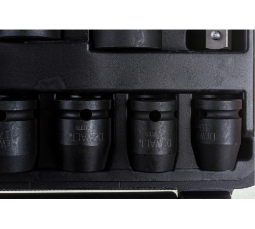 Набор ударных торцевых головок (10-27 мм; 1/2"; 9 шт.) DEWALT DT7507