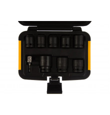 Набор ударных торцевых головок (10-27 мм; 1/2"; 9 шт.) DEWALT DT7507