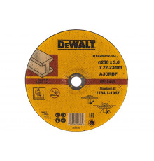Круг отрезной по металлу INDUSTRIAL (230х22,2 мм) DEWALT DT42601Z