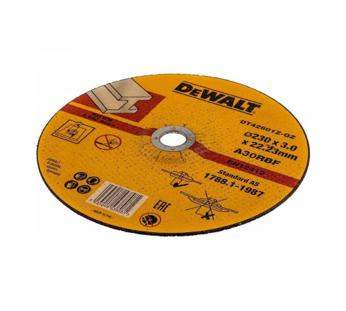 Круг отрезной по металлу INDUSTRIAL (230х22,2 мм) DEWALT DT42601Z
