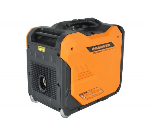 Генератор CARVER PPG -6500ISE инверторный 5/5,5кВт, 220/12В, 1+1роз,USB, безATS-порта, диспл, колеса 01.020.00048 Генератор CARVER PPG -6500ISE инверторный 5/5,5кВт, 220/12В, 1+1роз,USB, безATS-порта, диспл, колеса 01.020.00048