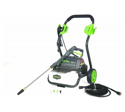 Мойка высокого давления электрическая Greenworks 2800 Вт, 160 бар 5106807 Мойка высокого давления электрическая Greenworks 2800 Вт, 160 бар 5106807