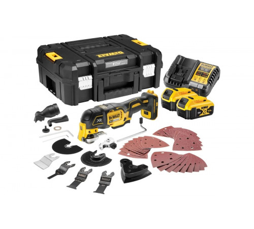 Аккумуляторный реноватор DEWALT DCS356P2, 18 В, 20000 кол/мин, с 2 АКБ 5 А*ч и ЗУ, в кейсе TSTAK DCS356P2-QW