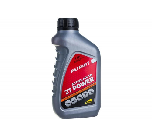 Масло минеральное 0.592 л для двухтактных двигателей Power Active 2T Stroke PATRIOT 850030628 Масло минеральное 0.592 л для двухтактных двигателей Power Active 2T Stroke PATRIOT 850030628