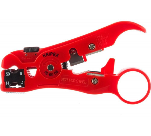 Инструмент для снятия изоляции KNIPEX KN-166006SB Инструмент для снятия изоляции KNIPEX KN-166006SB