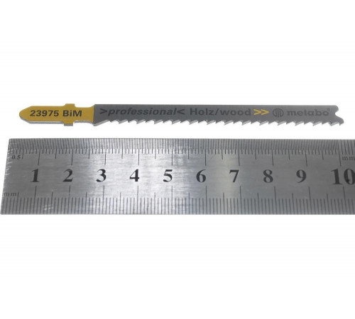Пилки по дереву T101BF (75х2.5 мм, BIM, 5 шт.) Metabo 623975000