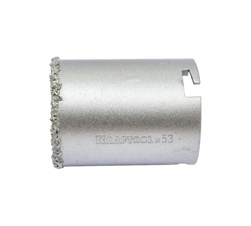 KRAFTOOL d 53 мм, L - 55 мм, карбид-вольфрамовая крошка, кольцевая коронка 33401-53_z01 KRAFTOOL d 53 мм, L - 55 мм, карбид-вольфрамовая крошка, кольцевая коронка 33401-53_z01