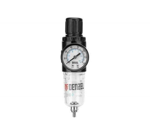 Фильтр-регулятор FR1500, 10 бар, 1500 л/мин, 1/4" Denzel 57459 Фильтр-регулятор FR1500, 10 бар, 1500 л/мин, 1/4" Denzel 57459