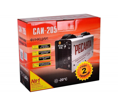 Сварочный инверторный аппарат Ресанта САИ205 65/77