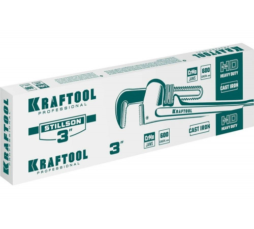 KRAFTOOL 3"/600 мм трубный разводной ключ 2727-60 KRAFTOOL 3"/600 мм трубный разводной ключ 2727-60