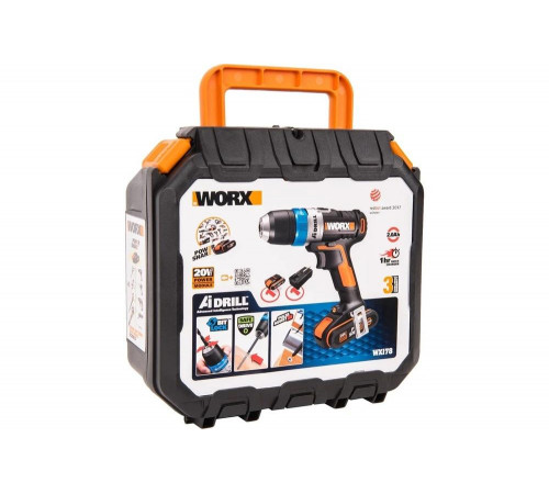 Аккумуляторная дрель-шуруповерт WORX AiDrill WX178