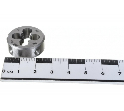 Плашка Ruko М 8 Шаг 1.25 мм HSSE-Co5 25x9мм 237080E Плашка Ruko М 8 Шаг 1.25 мм HSSE-Co5 25x9мм 237080E