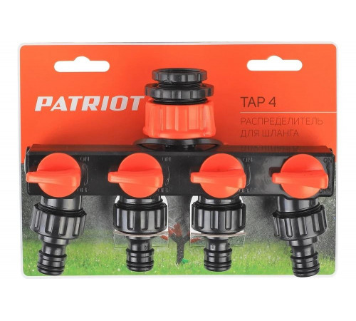 Распределитель TAP-4, пластиковый, 4-х канальный, G 3/4" + 1/2" Patriot 777001121 Распределитель TAP-4, пластиковый, 4-х канальный, G 3/4" + 1/2" Patriot 777001121