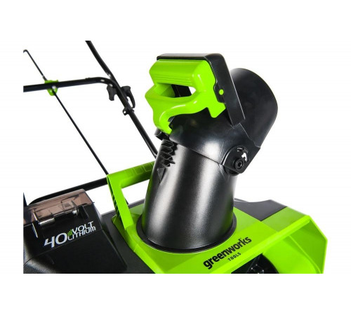 Снегоуборщик аккумуляторный GreenWorks 40 V, 51 см, бесщеточный, с 1хАКБ 4 Ач c USB и ЗУ 2600007USB4 Снегоуборщик аккумуляторный GreenWorks 40 V, 51 см, бесщеточный, с 1хАКБ 4 Ач c USB и ЗУ 2600007USB4