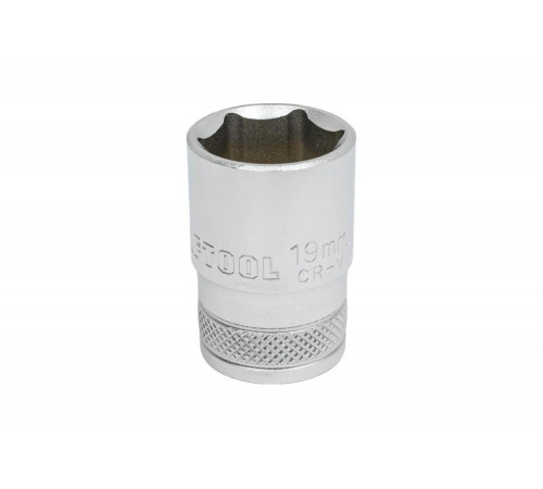 KRAFTOOL 1/2", 19 мм, Cr-V сталь, хромированная, торцовая головка 27805-19_z01