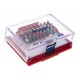 Набор вставок (бит) 1/4", PH, PZ, Hex, Torx, Slotted, 32 предмета МАСТАК 058-10032C
